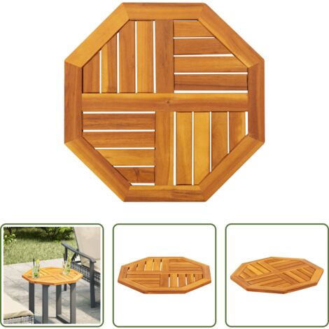 Tavolo da giardino -  Piano per Tavolo 50x50x2 cm Ottagonale Legno Massello di Acacia