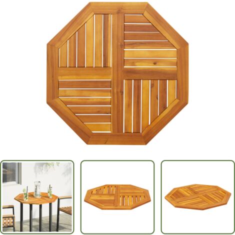 Tavolo da giardino -  Piano per Tavolo 70x70x2 cm Ottagonale Legno Massello di Acacia