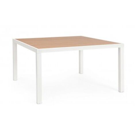 Tavolo da Giardino Quadrato Bizzotto Hilija 136X136CM Bianco - 664017