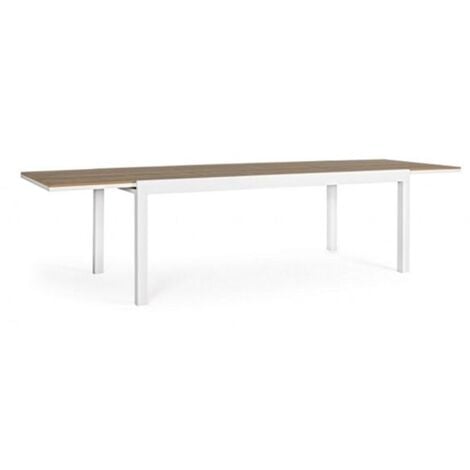 Tavolo da Giardino Rettangolare Allungabile Bizzotto Elias 200-300X95CM Bianco SJ60 - 662970