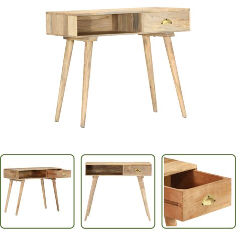 Tavolo da ingresso -  Tavolo Consolle 90x45x75 cm in Legno Massello di Mango