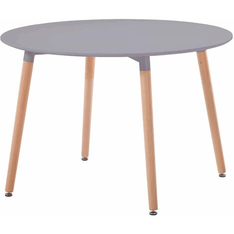 Tavolo da interno Ø120 cm in legno con piano in mdf Orléans - Gray