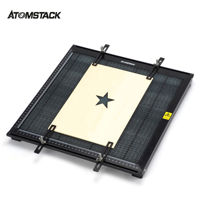 Image of Atomstack - Tavolo da lavoro a nido d'ape per taglio laser F2, struttura interamente in metallo, piattaforma con pannelli in acciaio, compatibile con
