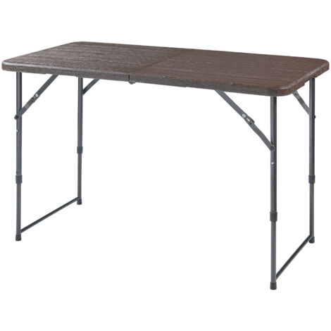 Tavolo da Picnic Adelfia Pieghevole - Effetto Legno [en.casa]