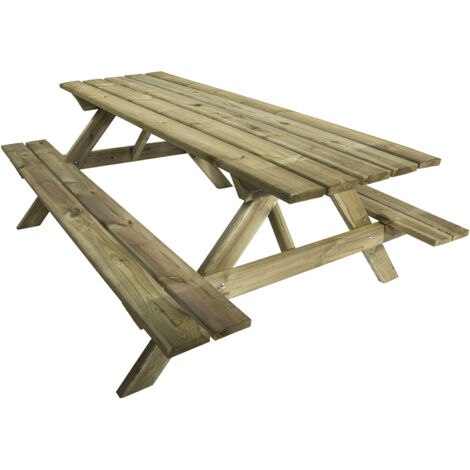 Tavolo pic nic al miglior prezzo FRASCHETTI Tavoli Picnic Lasa Legno impregnati 200x148xh70