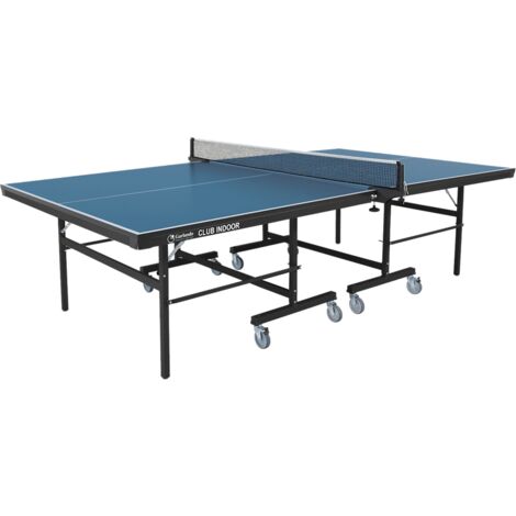Tavolo da Pin Pong con Piano Blu e Ruote per Interno Garlando Club Indoor