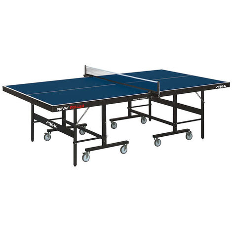 Tavolo da Pin Pong con Piano Blu per Interno Stiga Privat Roller Css