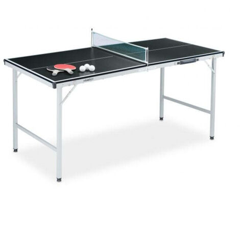 Tavolo da ping pong nero con accessori