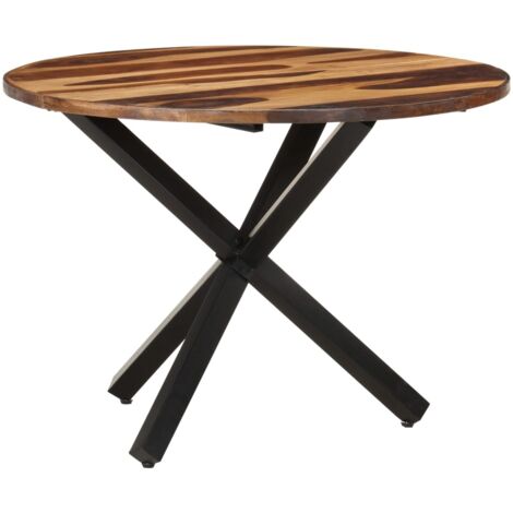 Tavolo da Pranzo 100x100x75 cm Legno di Acacia Finitura Ambra vidaXL