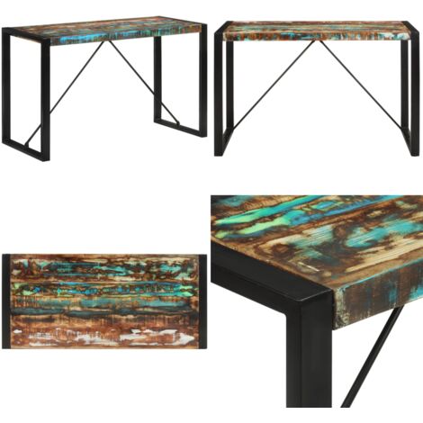 Tavolo da Pranzo 120x55x76 cm in Legno Massello di Recupero - Tavolo in legno massello - Tavolo in legno di recupero