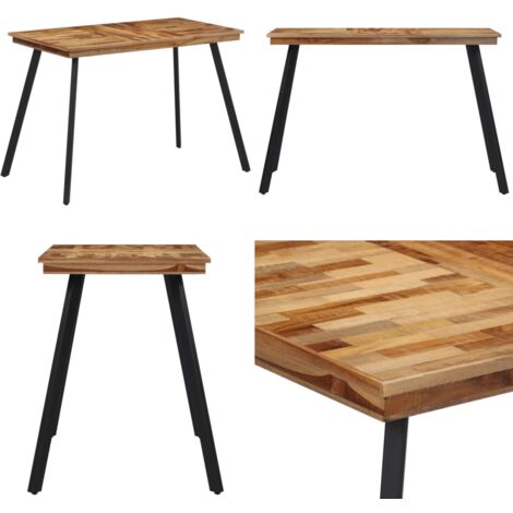 Tavolo da Pranzo 120x62x76 cm in Legno Massello di Teak - Tavolo da pranzo in teak - Tavolo da pranzo in legno massello