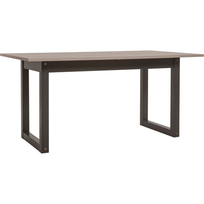 Tavolo Da Pranzo Allungabile 160 X 190 Cm Rovere Chiaro E Grigio An...