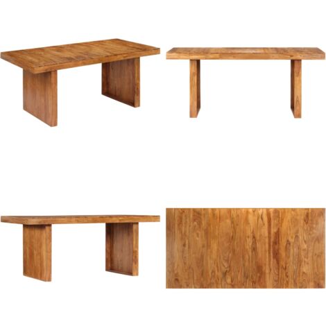 Tavolo da Pranzo 180x90x75 cm in Legno Massello di Acacia - Tavolo vintage - Tavolo in legno massello