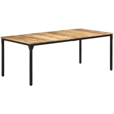 Tavolo da Pranzo 200x100x76 cm in Legno di Mango Grezzo
