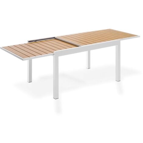 SAL MAR Tavolo da Pranzo Allungabile alluminio bianco mis.135/270X90XH73cm MOD. M0945-08