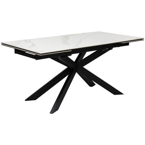 Tavolo da pranzo allungabile boot bianco 160x90x76cm - Atmosphera créateur d'intérieur