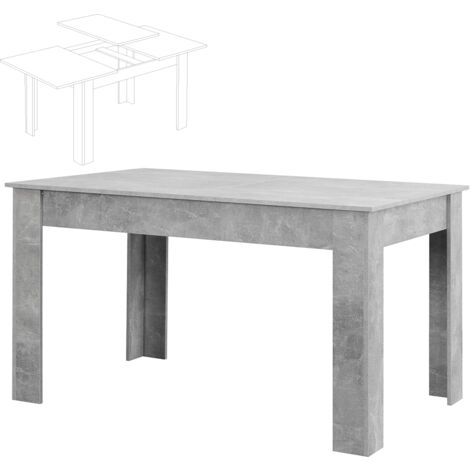 Tavolo da Pranzo Allungabile Estensibile 90 x 140 - 190 cm Salvaspazio Grigio