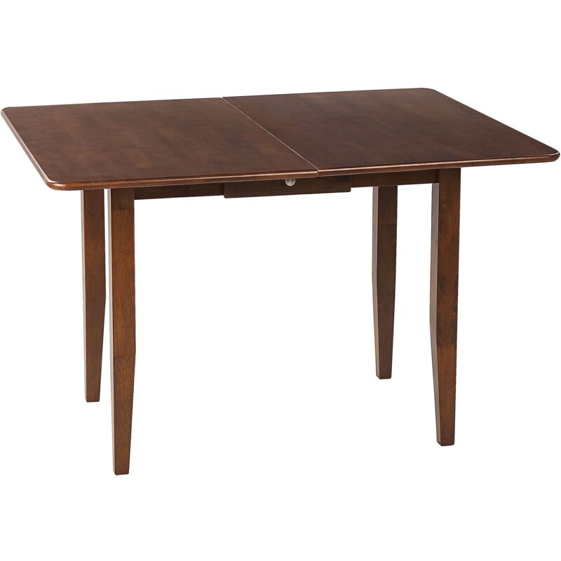 Beliani - Tavolo da pranzo allungabile in legno scuro 90/120 x 60 cm Masela