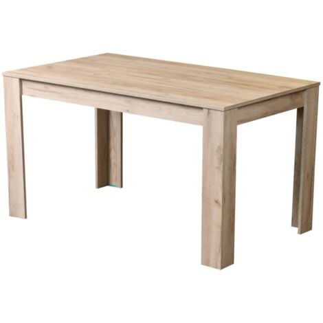 tavolo da pranzo bellahome "granada" rifinito quercia, 135x80x74 cm