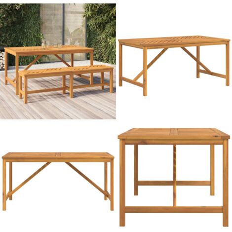 Tavolo da Pranzo da Giardino 150x90x74 cm Legno Massello Acacia - Tavolo da pranzo in legno - Tavolo da pranzo esterno