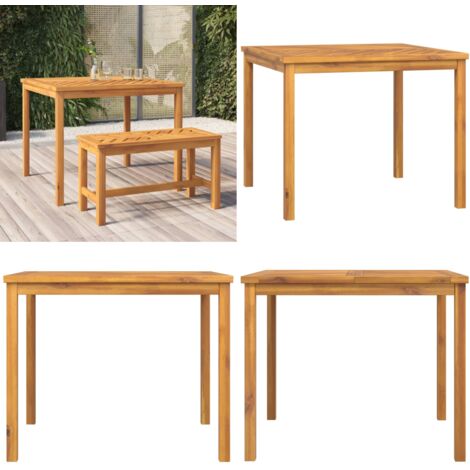 Tavolo da Pranzo da Giardino 90x90x74 cm Legno Massello Acacia - Tavolo da pranzo in legno - Tavolo da pranzo esterno