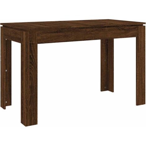 Tavolo da pranzo dal design moderno 120 x 60 x 76 cm in legno ingegnerizzato marrone DEC036669