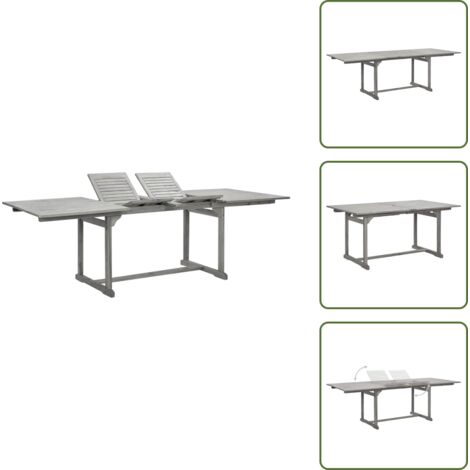 Tavolo da pranzo estendibile - vidaXL Tavolo da Pranzo per Esterni (160-240)x100x75cm Massello Acacia - Tavolo da giardino