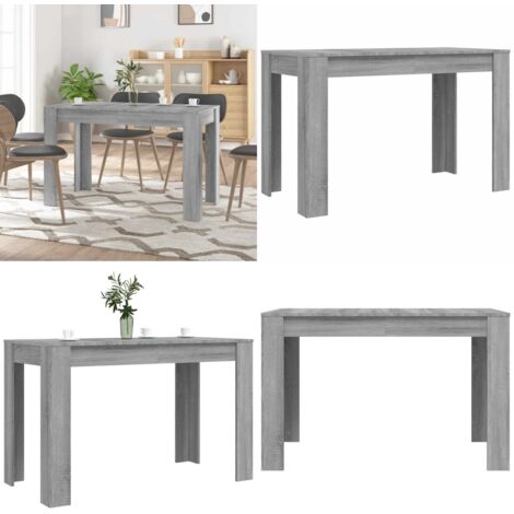Tavolo da Pranzo Grigio Sonoma 120x60x76 cm Legno Multistrato - Tavolo da pranzo in legno multistrato - Tavolo da pranzo minimalista