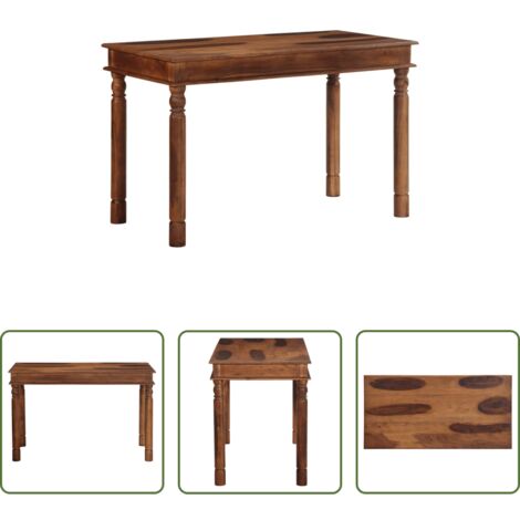 Tavolo da pranzo in acacia -  Tavolo da Pranzo 120x60x77 cm in Legno Massello di Acacia