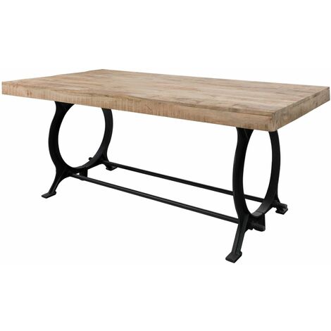 tavolo da pranzo in legno di Legno riciclato 240x100x80 legno riciclato laccato INDUSTRIAL 30