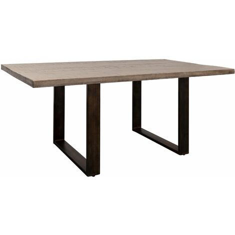 tavolo da pranzo in legno di Mango 190x90x76 marrone laccato HEAVY INDUSTRY 201