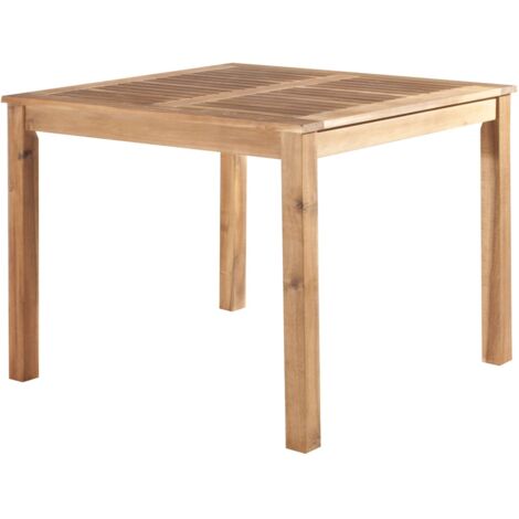 Tavolo da pranzo in legno giardino interno esterno quadrato cm 80x80x75 H 360v