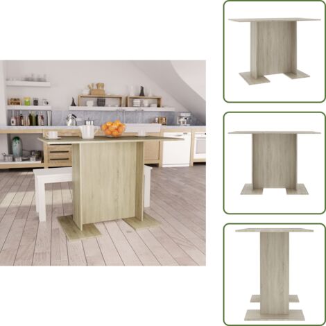 Tavolo da pranzo in legno - vidaXL Tavolo da Pranzo Rovere Sonoma 110x60x75cm in Legno Multistrato -