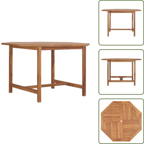 Tavolo da pranzo in legno - vidaXL Tavolo Pranzo da Giardino Ø110x110x75 cm Legno Massello di Teak -