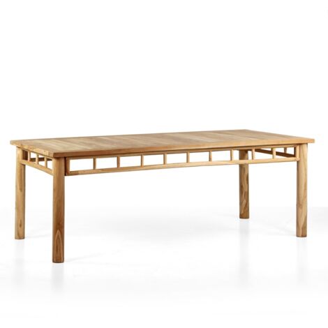 Tavolo da pranzo in teak riciclato 220x100x78cm - Shein
