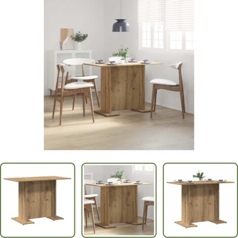 Tavolo da pranzo in truciolato -  Tavolo Pranzo Rovere Artigianale 110x60x75 cm Legno Multistrato
