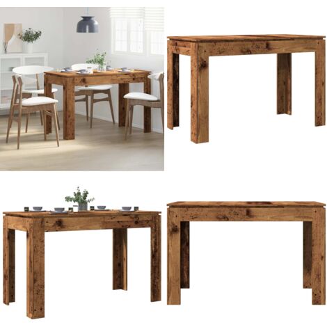 Tavolo da Pranzo Legno Antico 120x60x76 cm in Truciolato - Tavolo da pranzo in legno antico - Tavolo da pranzo minimalista