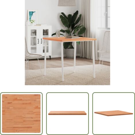 Tavolo da pranzo -  Piano per Tavolo 70x70x2,5 cm Quadrato Legno Massello di Faggio