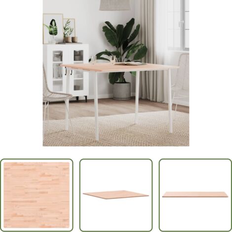 Tavolo da pranzo - Piano per Tavolo 90x90x1,5 cm Quadrato Legno Massello di Faggio