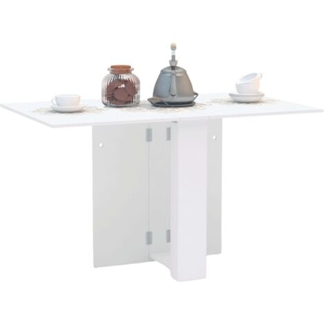 Tavolo da pranzo pieghevole Swing da cucina bianco 132x80 cm