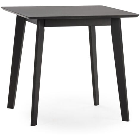 VS VENTA-STOCK Tavolo da pranzo Pomago 80x80 cm Colore Nero