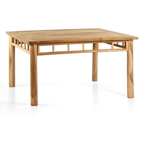 Tavolo da pranzo quadrato in legno di teak 140x140 cm - Shein