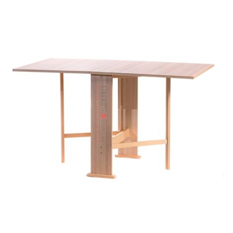 Tavolo da pranzo richiudibile in legno 136x74 cm SUSANNA Rovere