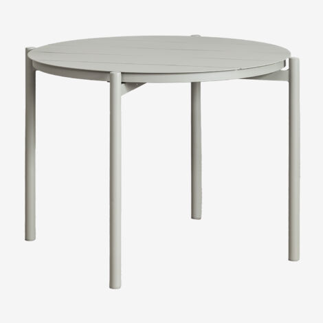 Tavolo da pranzo rotondo in alluminio (Ø110 cm) Elton SKLUM