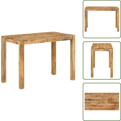 Tavolo da pranzo rustico - vidaXL Tavolo da Pranzo 110x55x76 cm in Legno Massello di Mango -