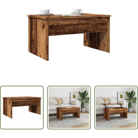 Tavolo da pranzo -  Tavolino da Salotto Rovere Antico 80x50,5x41,5 cm in Truciolato
