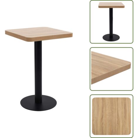 Tavolo da ristorante - vidaXL Tavolo da Bistrot Marrone Chiaro 50x50 cm in MDF - Tavolo da bar