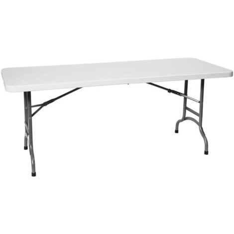 Tavolo da ristorazione pieghevole bianco 183x75 cm fino a 150 kg - Hendi 810910