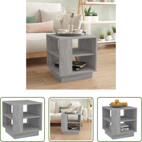Tavolo da soggiorno -  Tavolino da Salotto Grigio Sonoma 40x40x43 cm Legno Multistrato