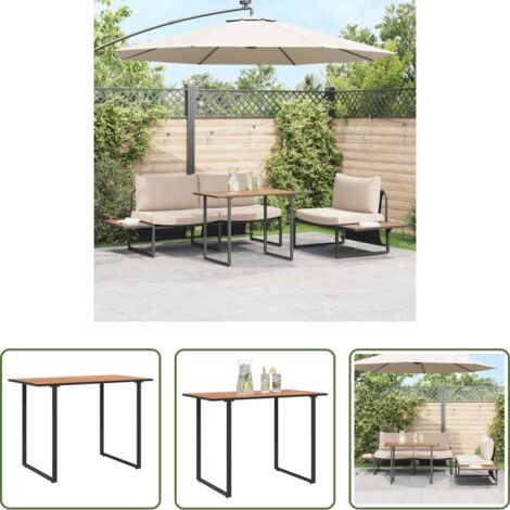 Tavolo da terrazza -  Tavolo da Giardino Marrone 100 x 55 x 70 cm legno
